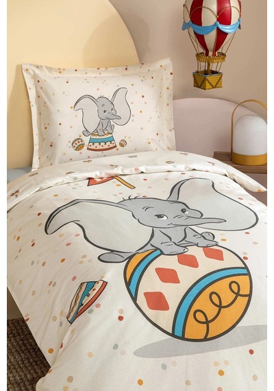 Özdilek Ranforce Lisanslı Bebek Beşik Nev.takımı-dumbo Circus Bej