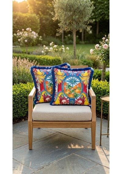 Solea Limoncello Azure Yastık Çok Renkli