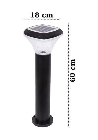 Forlife 100watt Güneş Enerjili Solar Bahçe Armatürü 60cm Direkli Fl-3337