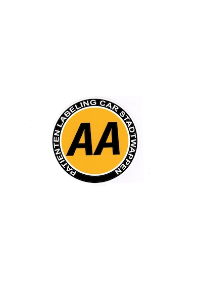 Etiketçilere Özel Sticker Aa Patıenten Labelıng Car Stadtwappen