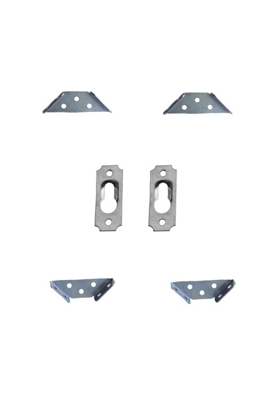 Lexroo Metal Çok Amaçlı Köşe Birleştirme Aparat Pvc Ahşap Çerçeve Tablo Montaj Köşe Gönye Asma Çok Renkli