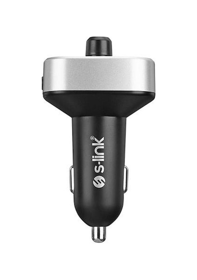 S-link Sl-bt401 Rgb Bluetooth V5.0 Led Ekran Tf Kart 64g Max Çift Usb Qc3.0+5v/2.4a Hızlı Şarjlı Fm Transmitter