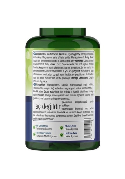 Nature'S Supreme Vitamin K2 100 Mcg 120   Kapsül