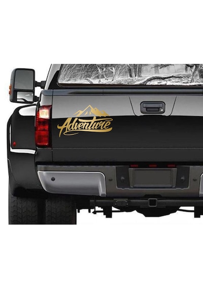 Adventure Sticker - Dağ Kamp 4x4 Off Road Pickup Sticker - Araba Oto Motosiklet Karavan Sticker - 00007 12X7 Cm