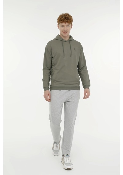 Lumberjack A10181320308010 4w Mb Sn73 Hoodıe 4pr Hakı Erkek Kapsonlu Sweatshırt Haki
