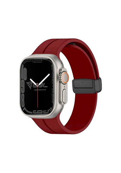 Ayrex Apple Watch Series Se/11/10/9/8/7/6/5/4/3 İle Uyumlu Silikon Kordon Bbl84