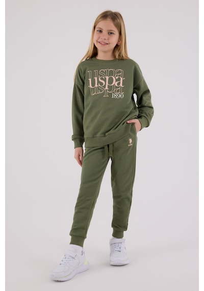 U.S. Polo Assn. Kız Çocuk Haki Eşofman Takımı 5274-48838 Haki