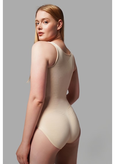 Fit Women Kalın Askılı Agraflı Body Slip 9064 Bej