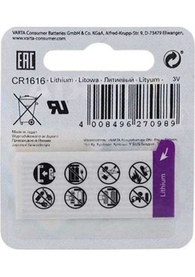 Varta 6616 CR1616 3V Lityum Pil