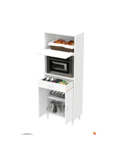 Vio 65 Cm 1 Fırın Veya Mikrodalga Dolabı Çekmeceli Kapaklı Çok Amaçlı Mutfak Dolabı Beyaz Vio 65 Cm 1 Fırın Veya Mikrodalga Dolabı Çekmeceli Kapaklı Çok Amaçlı Mutfak Dolabı Beyaz