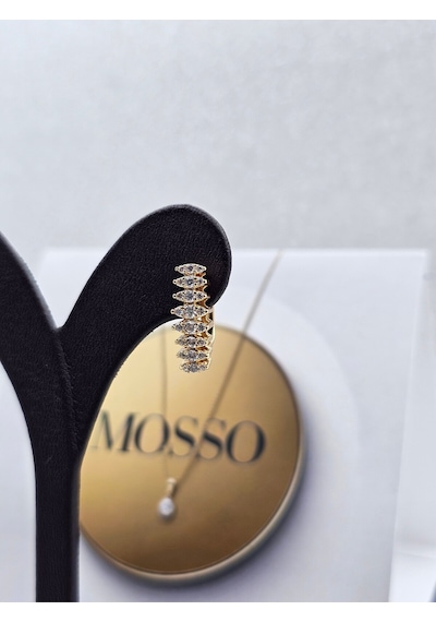 Xuping Pırlanta Model Rosegold Çelik Küpe Altın