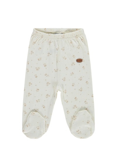 Pierre Cardin Çiçek Empirme Patikli 1-9 Ay Tek Alt Bebe - Ekru