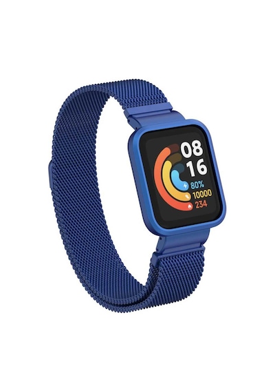 Xiaomi Redmi Watch Mi Watch Lite Uyumlu Krd-58 Metal Zore Kordon-mavi