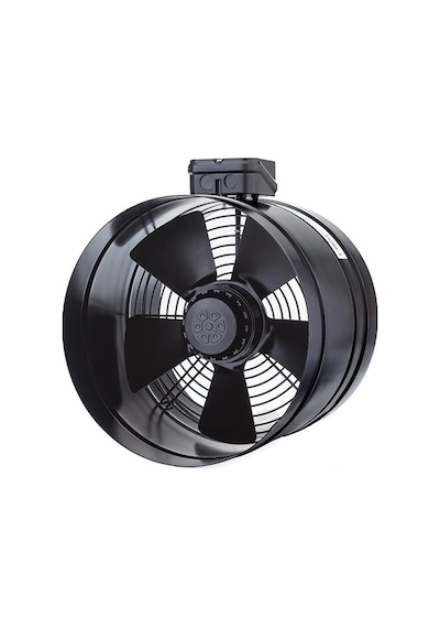 BVN Bahçıvan 25 CM BORAX 250-2K 100 watt 1500 m3/h 2700 DD 220/230 volt Monofaze Aksiyel Kanal Tipi Fan Aspiratör