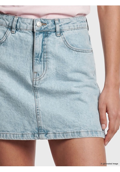 Lcw Vision İndigo Regular Fit Mini Jean Etek