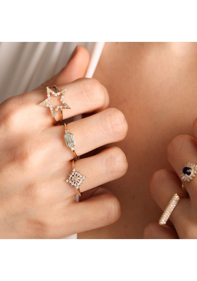 Altın Brown Yüzük 14K 530501104