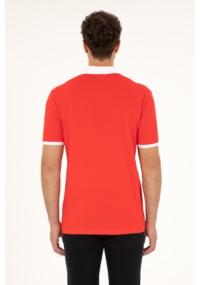 U.S. Polo Assn.  Erkek Regular Fit Polo Yaka Kırmızı Tişört 50281945-VR030