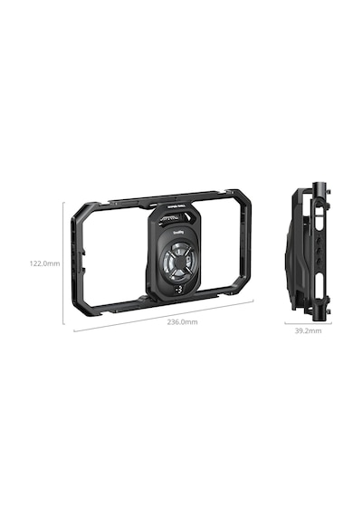 Smallrig 5276 Hepsi Bir Arada Termal Canlı Yayın Ve Video Çekim El Tipi Telefon Kafesi Kiti Altın - Siyah