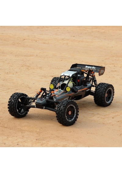 Sy Racıng 1/5 Baja 5b 30.5cc Rtr Kurşunsuz Benzinli Uzaktan Kumandalı Rc Arazi Model Araba 80+ Kmh 75cm Uzunluk Offroad Gri Kullanıma Hazır