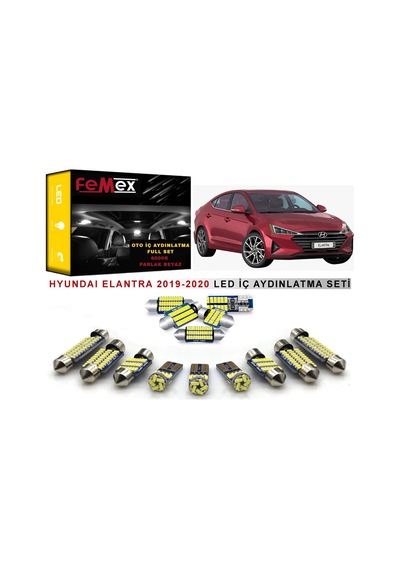Femex Hyundai Elantra 2019-2020 Led İç Aydınlatma Ampul Seti Femex