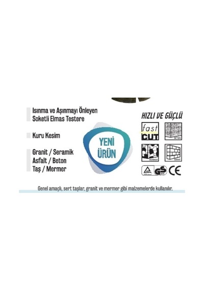 Bay-tec Elmas Testere Soketli 115 Mm Beton.mermer. Fayans.tuğla