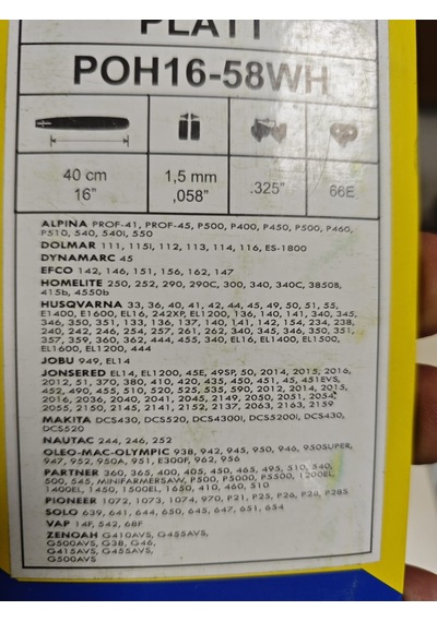 Platt Pala 3.25x33 40 Cm 1,5 Mm 3,25x33 Diş