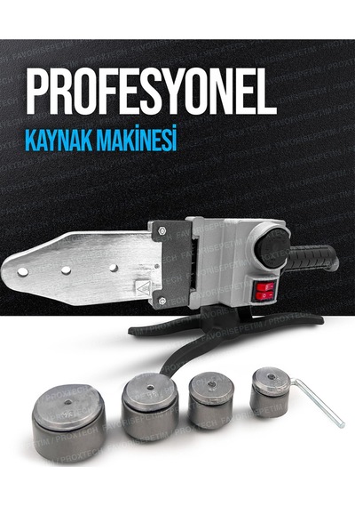 Ağır Hizmet Çift Residans Isı Ayarlı Pprc Plastik Boru Kaynak Makinesi Çantalı Pro Makaslı Set