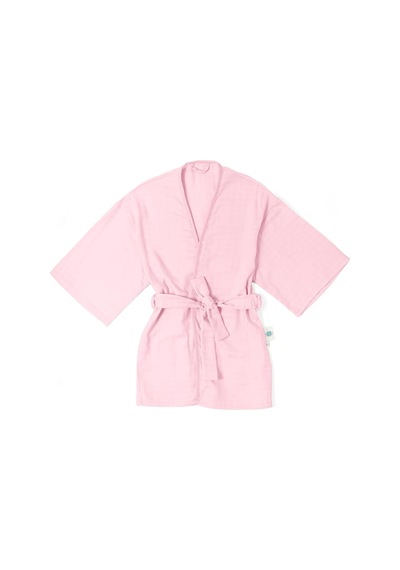Lapıns%100 Pamuk Müslin Çocuk Kimono - Innocent Pink Cckkmn-ınp-00002y