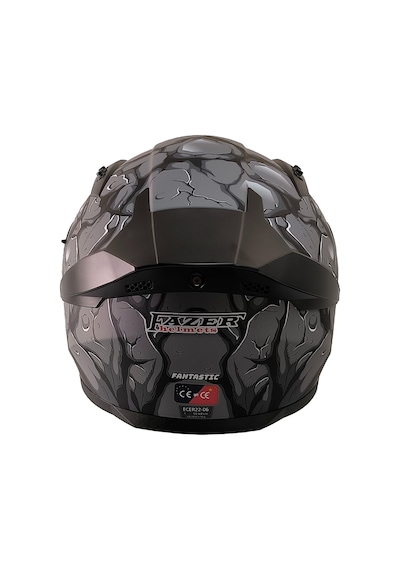 Motosiklet Kask Ece 22.r06 Double Vizörlü Full Face Spoiler Motor Kaskı Fantastic Çok Renkli