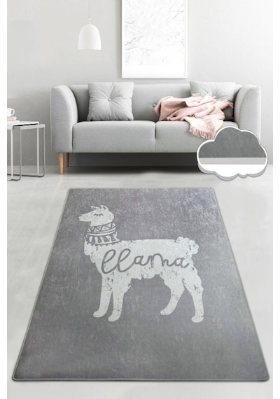 Cara 100X200 Cm Dekoratif, Kaymaz Taban Yıkanabilir Halı