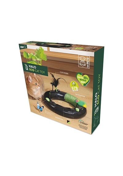 M-pets Halo Eco Kedi Oyuncağı Siyah 30,5x30,5x5,5 Cm 244-50075.01