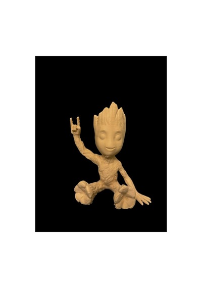 3d Groot Ahşap Adam Dekoratif - Hediyelik Figür