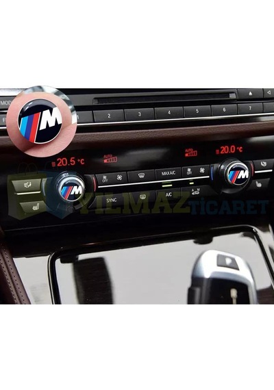 Bmw M Logo Kapı Teyp Joystick Sticker Arma Damla Etiket 2 Ad