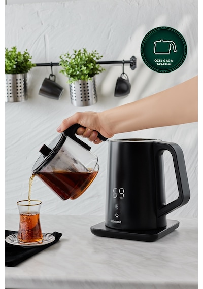 Homend Royaltea Cooltouch 1795h Dokunmatik El Yakmaz Gövdeli Paslanmaz Çelik Konuşan Çay Makinesi