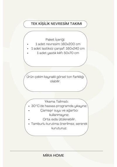 Sarı Yaprak Desenli Pamuklu Tek Kişilik Nevresim Takımı Sarı