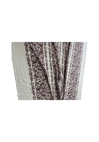 En 150cm Organik Dökümlü Keten Kumaş Elbise, Kimono, Çocuk Giyim Ktn-500 Mürdüm