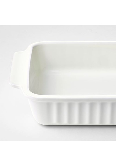 Ikea Poetısk Fırın Kabı, Kırık Beyaz, 34x23 Cm