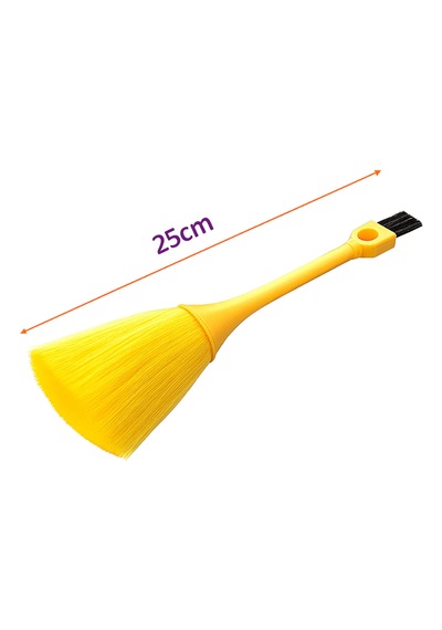 2 Adet Çok Fonksiyonlu Klavye Ve Araç Için Mikrofiber Toz Alma Püskülü Anti-statik Toz Alma Püskülü