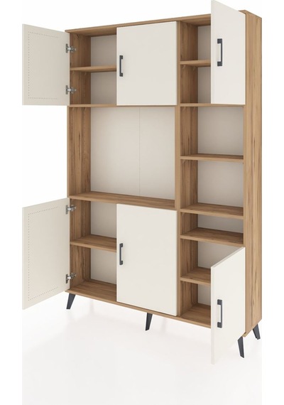 Arges Dolap 10 Raflı 6 Kapaklı 132x30x195 Çam-aytaşı/çam Çam Arges Dolap 10 Raflı 6 Kapaklı 132x30x195 Çam-aytaşı/çam Çam