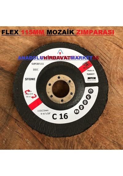 Flex 115Mm Kalın Diş Mozaik Silme Taşı Mozaik Silme Zımparası C16