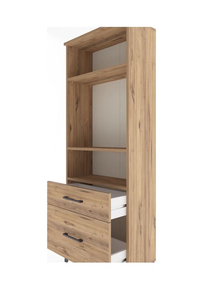 Arges Dolap 3 Raflı 2 Çekmeceli 60x30x163 Çam-çam Atlas Çam