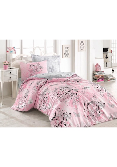 Cotton Box Genç Odası Nevresim Takımı Tek Kişilik Feeling Pembe