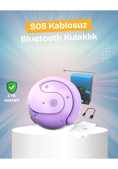 S05 Kablosuz Kulaklık Küçük Kulak Yapılarına Uygun, Kayma Yapmayan Tasarım