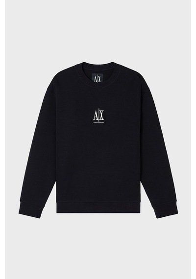 Armani Exchange Logolu Pamuklu Relaxed Fit Bisiklet Yaka Sweat Erkek Sweat Xm000368 Af10818 Uc001 Siyah
