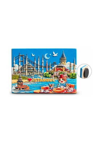 İstanbul Temalı Polyester Magnet Alk5876