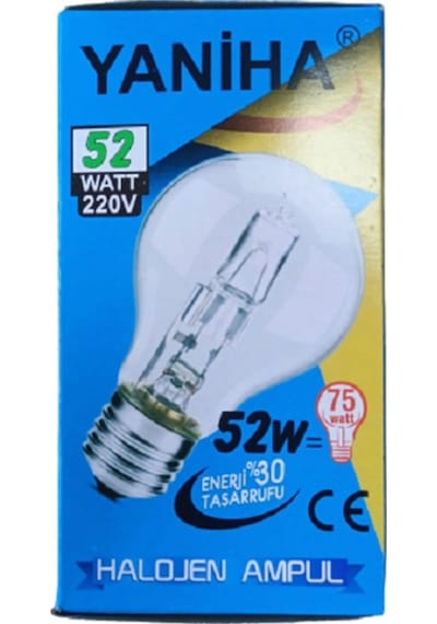 52W Halojen Ampul (Yaniha)