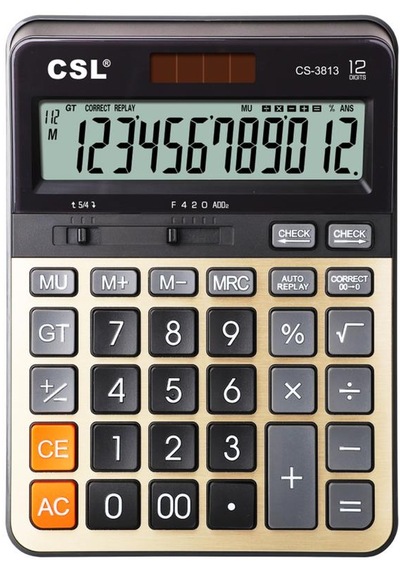Csl Cs-3813 12 Hane Masa Tipi Hesap Makinesi Diğer