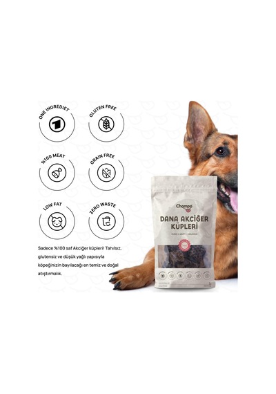 Dana Ciğer Küp 100% Doğal Katkısız Köpek Ödül Maması 100 Gr Tek İçerik