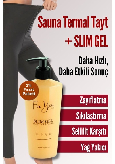 Agraflı Sauna Termal Tayt Ve Slım Gel Set