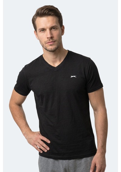 Slazenger Rıvaldo T Erkek Siyah Tişört